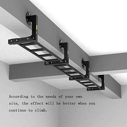 Horizontal Bar Climbing Frame Pullup Up Dragon Skeleton Side Mounted - Home Gym Accessories and Indoor Fitness Equipment Upper Body Strength, Back, Arm Exercise (Black 98 * 35 * 30cm)
