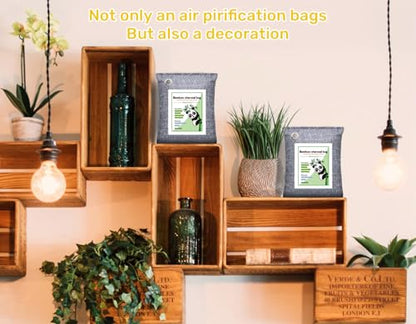 Activated Charcoal Odor Absorber for Strong Odor, Basement, Cars, Closets, Shoes, Smoke. 3 Pack Bamboo Charcoal Air Purifying Bags Deodorizer Odor Eliminator for Home - style: 3 Pack