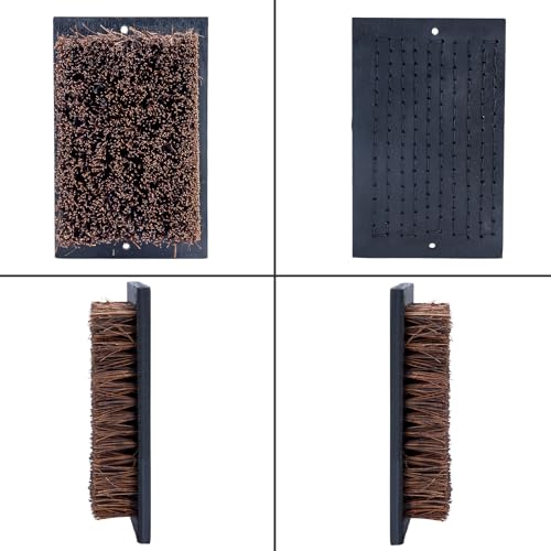 Heavy Duty Boot Scraper Brush Outdoor, Cast Iron Shoe Scrapers with Brushes, Boot Scrubber and Boot Cleaner Brush for Entryway, Garden, Farm (Replacement Bristle Brush) - color: Replacement Brush