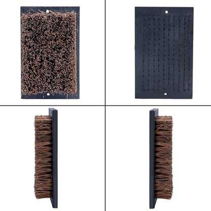 Heavy Duty Boot Scraper Brush Outdoor, Cast Iron Shoe Scrapers with Brushes, Boot Scrubber and Boot Cleaner Brush for Entryway, Garden, Farm (Replacement Bristle Brush) - color: Replacement Brush