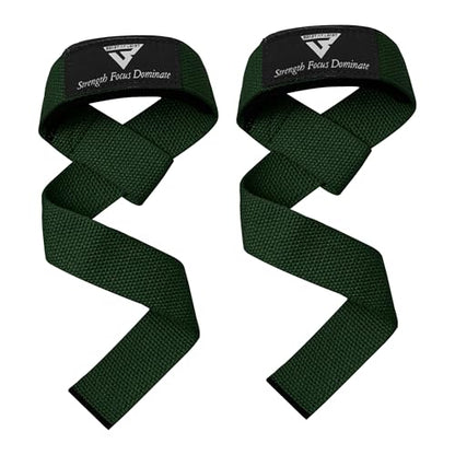 Weight Lifting Straps,Powerlifting Deadlifting, Anti Slip 60CM Hand Bar Grip, 5MM Neoprene Wrist Support, Heavy Duty Weightlifting Bodybuilding Workout - color: Green