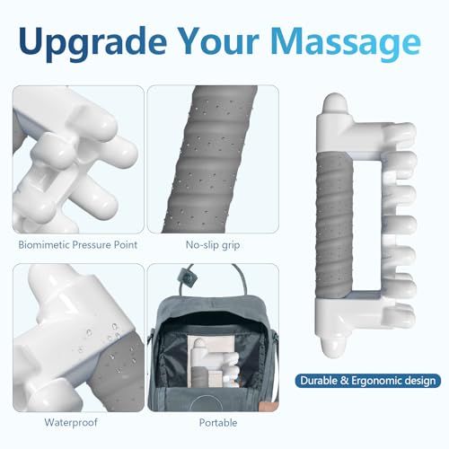 Fascia Massage Tool Blaster for Cellulite,Handheld Myofascial Release Tool for Deep Tissue Massage,Trigger Point Massage Tool for Manual Massage of Neck & Back - color: Grey