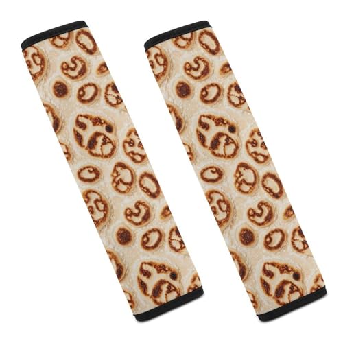 Universal Soft and Comfortable Burritos Tortillas Seat Belt Cover for Kids, Most Cars, 2 Piece Seat Belt Covers Cushion Shock Absorption - color: Pattern 1184