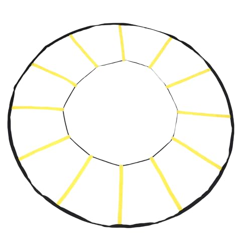 Yinhing Circular Training Ladder 12 Rungs Premium Nylon Speed and Trainer for Soccer Basketball Other Sports Enhance Performance for Athletes Portable Design