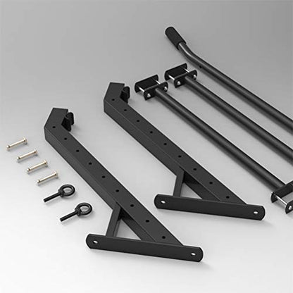Pull-Up Bars Wall-mounted Horizontal Bar, Climbing Inclined Ladder Aircraft Frame Pull-up, Traction Rope Fitness Ring, Load 200kg