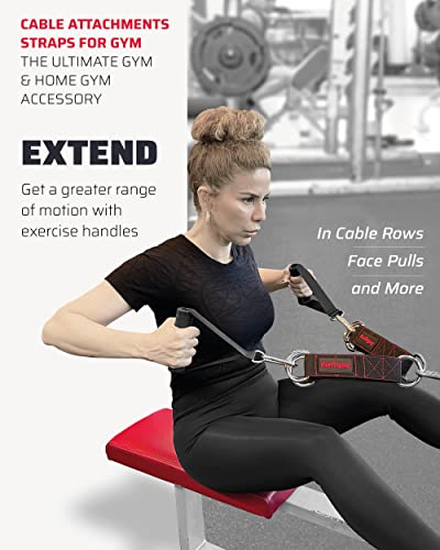 THEFITGUY Dumbbell Loading Straps Plus The Ultimate Dip Belt & Cable Attachments Gym Straps Bundle