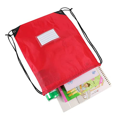 20 Pcs Drawstring Bags,Bulk Draw String Backpack, DIY Gym Sports Cinch Bag Sackpack for Women Men, Red - color: Red