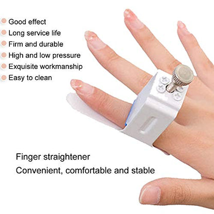 Watris Veiyi Finger Joint Straightener for Finger Pain Easy Pressing Splint | Finger Joint Extension Splint, Finger Fixed Rehabilitation, White Average Size Hand Injury Joint Support Pressing Device