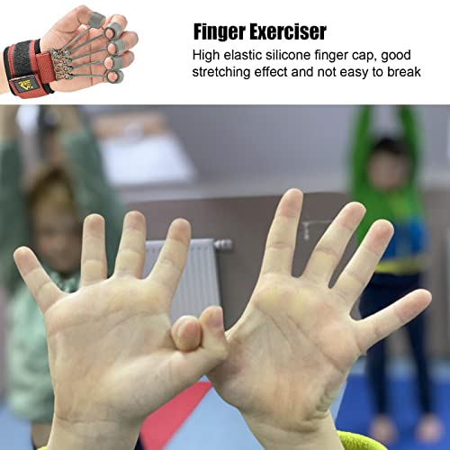 Elastic Silicone Finger Strengthener, 5 Hand Exerciser, Recovery Physical Equipment Workout Extension, Hand Grip Trainer Strength Stretching Rehabilitation - size: 20 lbs 5 finger cots