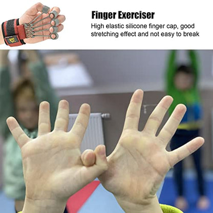 Elastic Silicone Finger Strengthener, 5 Hand Exerciser, Recovery Physical Equipment Workout Extension, Hand Grip Trainer Strength Stretching Rehabilitation - size: 20 lbs 5 finger cots