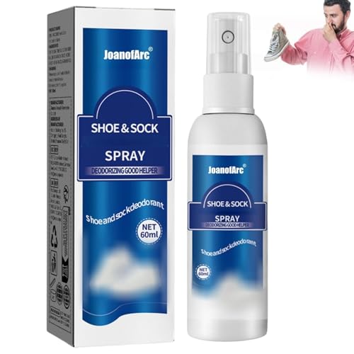 Shoe Deodorizer Spray, Foot & Shoe Deodorizer Spray, 2 fl.oz Instant Odor Eliminator for Smelly Shoes, Feet and Sock - Keeps Feet and Shoes Long-Lasting Freshness, Shoe Odor Eliminator for Footwear