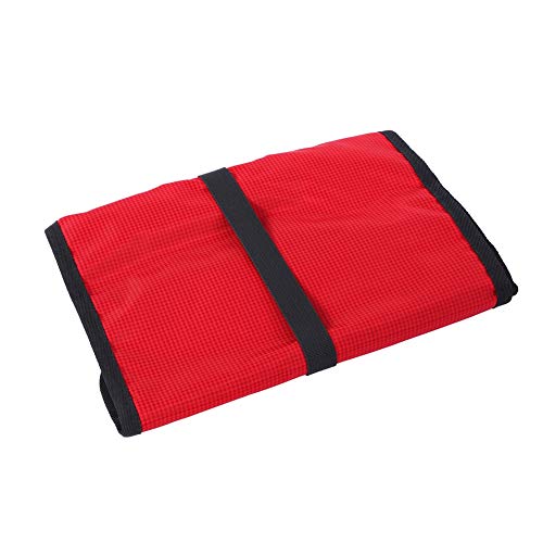 Folding Climbing Storage Bag with Hanging Hooks & Rope – 420D Ox, 33.1".6", Red