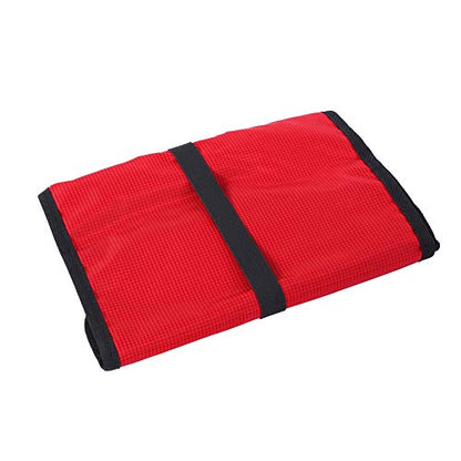 Folding Climbing Storage Bag with Hanging Hooks & Rope – 420D Ox, 33.1".6", Red
