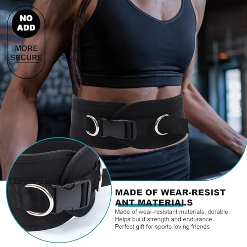 Kisangel Weighted Dip Belt for Weight Lifting with Comfortable Waist Support Elastic Material Contoured Design for Muscle Training and Resistance Exercises for Gym Running Hiking Climbing
