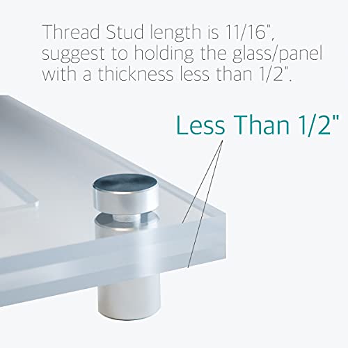 Sign Standoff Screws by Lantee - 20 Pcs 5/8 x 1-1/8 Inch Stainless Steel Standoff Mounting Hardware Screws for Acrylic & Glass, 16mm x 30mm - color: Silver, size: 5/8" x 1-1/8" / 16 x 30mm
