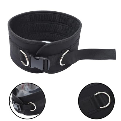 Kisangel Weighted Dip Belt for Weight Lifting with Comfortable Waist Support Elastic Material Contoured Design for Muscle Training and Resistance Exercises for Gym Running Hiking Climbing