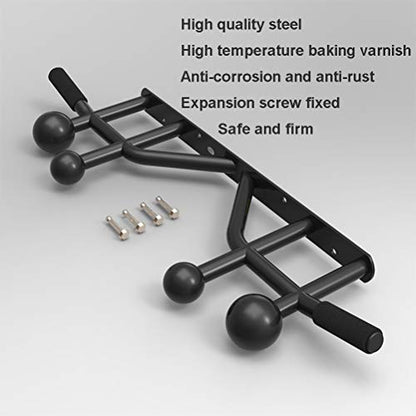 Pull-Up Bars Wall-Mounted Horizontal Bar， Multi-Position Pull-ups， Multi-Function Finger Force Wrist Climbing Training Equipment， Stable Structure， Safe Load，