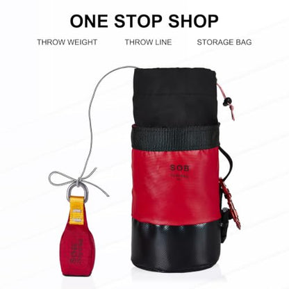 Throwing Bag with Throwing Line, Throwing Bag + 60m/197FT Throwing Line Set for Tree Climbing Tree Work Mountaineering - size: 250G