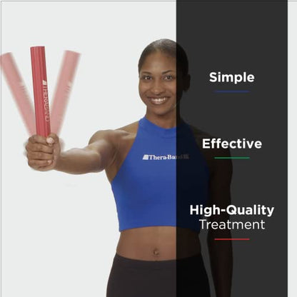 THERABAND FlexBar, Physical Therapy, Flex Bar, Elbow, Exercise, Twist, Blue | Tennis elbow therapy bar that helps relieve tendonitis pain and improve grip strength
