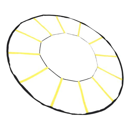 Agilitys Training Ladder, Circular 12 Rungs Nylon Speed and Agilitys Trainer Training Equipment for Soccer Basketball