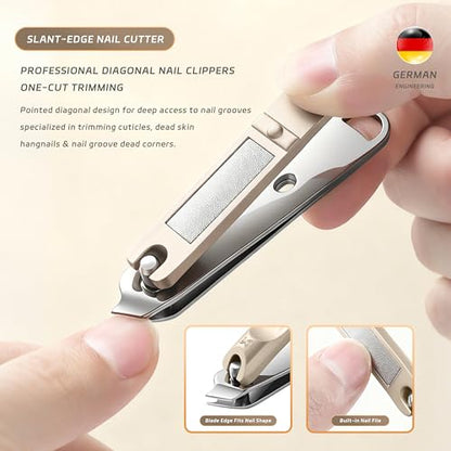 11PCS Manicure Set – Professional 11-in-1 Manicure Pedicure Kit, Premium Stainless Steel Nail Clippers, Nail Grooming Kit, with Portable Textured Travel Case, Luxury Gift Set for Woman& Man. - size: 11PCS