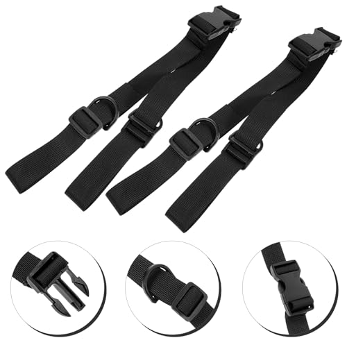 2pcs Adjustable Cargo Securing Straps with Buckle, Thickened Webbing Tie Down Belt for Bundling Backpacks, Yoga Mats, Tents, and Industrial Use