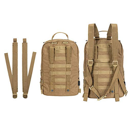 EXCELLENT ELITE SPANKER Outdoor Hydration Backpack Bundle Packs Water Bladder Carrier for 3L Water Bladder - color: Coyote Brown