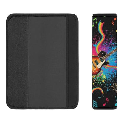 2 Pack Guitar Music Rock Musical Guitar Players Car Seat Straps Shoulder Pads Soft Padded Seat Belt Cushion for Kids, All Vehicles, Pressure Relief - color: Pattern 350