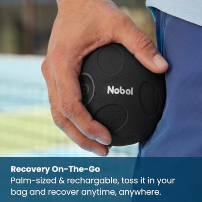 Nobol MyoSphere® Vibration Massage Ball Portable Muscle Recovery Tool Deep Tissue Vibration Rechargeable Massager - Space Black