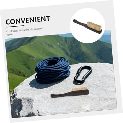LALAFINA Climbing Chalk Brush with Boar Hair Bristles and Wooden Handle for Outdoor Rock Cleaning and Bouldering Holds, Lightweight Design Cleans Without Damaging Natural Rock, for Lengthy