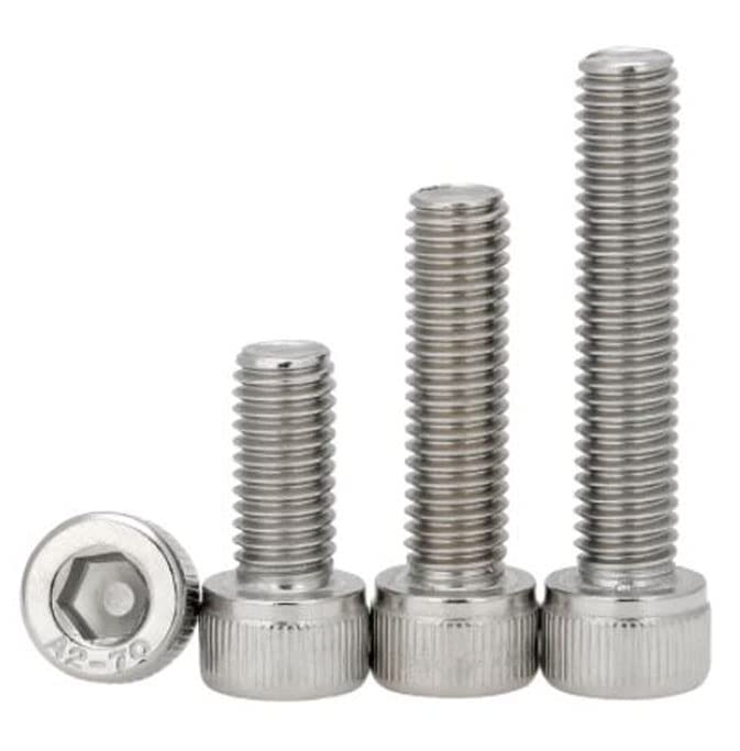 MonsterBolts - M6 x 18mm Socket Head Screws, DIN 912, Stainless Steel, 10 Pack - size: M6 x 18mm