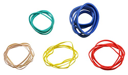 CanDo 10-1855 Hand Exerciser, Additional Latex Free Bands, 5 Pack Set - size: 25 Bands Only, style: Latex-Free