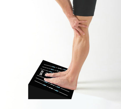 Slant Board for Weightlifting and Calf Stretching - Non-Slip Heel Elevated Squat Wedge Block - style: angle guidance