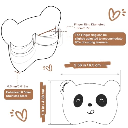 Panda Finger Guards for Cutting Food 4 pcs Set, Premium Stainless Steel Finger Protector for Chopping, Slicing Vegetables, Fruits, Meat, Kitchen Tool Gifts for Kids and Adult - style: 4PCS Panda Finger Guards