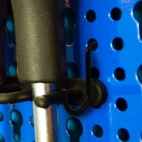 24pcs Compact J Hooks Pegboard Tool Holder Heavy Duty Hanging Board Hooks for Garage Workshop Pegboard Organizer Accessories