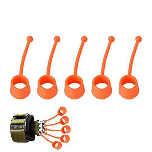Elastic Silicone Finger Strengthener, 5 Hand Exerciser, Recovery Physical Equipment Workout Extension, Hand Grip Trainer Strength Stretching Rehabilitation - size: 75 lbs 5 finger cots