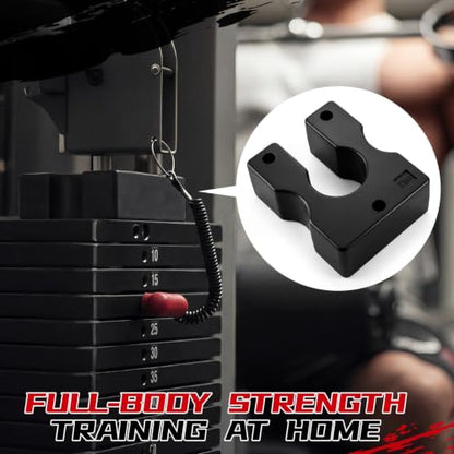 5 Lbs/ 2.5 Lbs Weight Stack Adapter Plates Add on Weight More Resistance for Gym Accessories Machines
