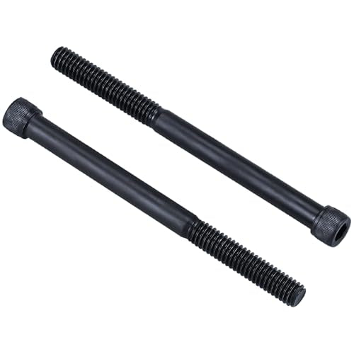 3/8-16 x 5 Socket Head Cap Screws Bolts, 12.9 Grade Alloy Steel, Black Oxide Finish, Allen Hex Drive, Partial Thread, 6 PCS - size: 3/8-16 x 5"