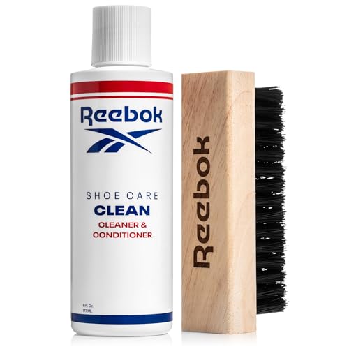 Reebok Restore Kit - Shoe Cleaner Kit, 6oz Cleaner and Conditioner with Premium Shoe Cleaning Brush - Shoes Cleaner Kit for Sneakers, Leather, Suede, Canvas & More