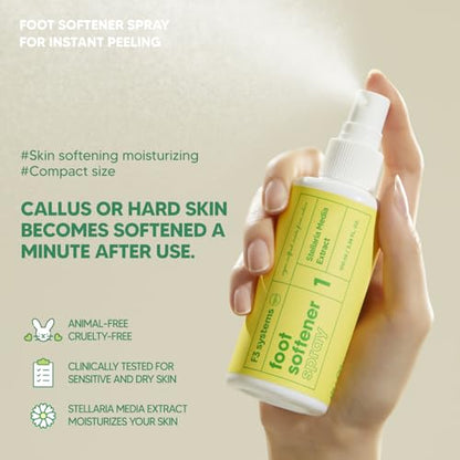 S-Line Emery Foot File & Foot Spray Set, Colossal Double-Sided Pedicure Tool, Effective for Cracked Heel, Ergonomic Design for Easy Grip, Dead Skin Remover, Callus Rasp, Scrubber - color: Set
