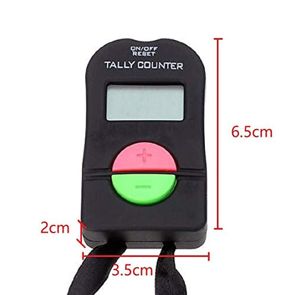 Pack of 2 Pieces, Digital Hand Tally Counter Small Golf Sports Counter, Electronic Add/Subtract Manual Clicker