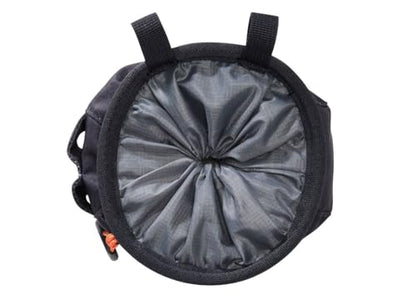 Petzl SAKAPOCHE Rock Climbing Chalk Bag | Ergonomic Chalk Pouch with Zippered Pocket for Gym, Sport, & Trad Climbing - color: Black + 300 g powder crunch chalk