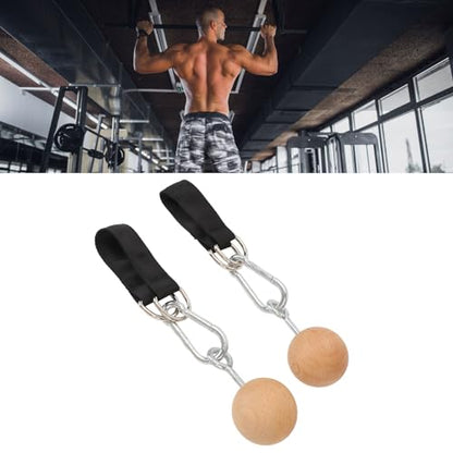 Tbest Pull Up Ball Grip, 1 Pair Anti Slip Rock Climbing Versatile Climbing Ball Hold Grip Strength Training Attachment with Strap for Strength Training Fitness