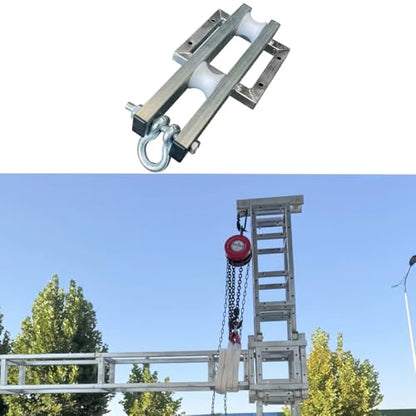 Ground Support Top Section for Box Truss Chain Hoist Fits，Suitable for 8x8inch Trussing，Square Tube-Steel Material