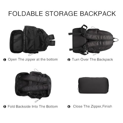 seyfocnia Large Gym Backpack for Men,Waterproof Travel Backpack With Shoe Compartment Lightweight Sports Gym Bag Casual Daypack-Black - size: 22 Inches