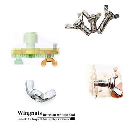 30 PCS 5/16-18 Inch Wingnuts, Quality Carbon Steel Wing Nuts Zinc Plated Fasteners Parts Butterfly Nut, Hand Twist Tighten Hardware Nuts Butterfly Wing-Nut 5/16-18” Assorted Kit - size: 5/16"-18 - Carbon Steel - 30 Pcs
