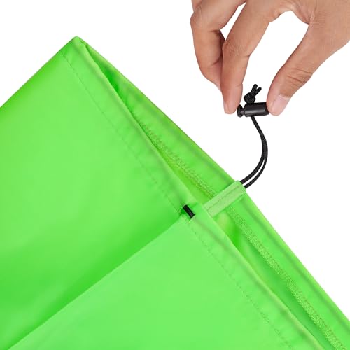 PALTERWEAR Drawstring Bag with Toggle - Nylon Cinch and Ditty Pouch Six-Pack (Green, 8 x 11 Inch, Set of 6) - color: Green, size: 8 x 11 Inch