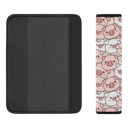 Universal Fit Seat Belt Cover for Adult Use, Stroller Pushchair High Chair, 2PCS Cute Pig Pink Pigs Harness Pads Strap Shock Absorption - color: Pattern 1085
