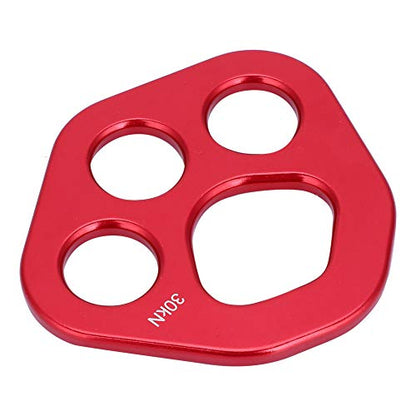 Rigging Plate Aluminum Anchor Multiplier Plate, Finger Force Rigging Plate Force Divider Bear Climbing Descender Gear Multi Anchor Point Connector Gear