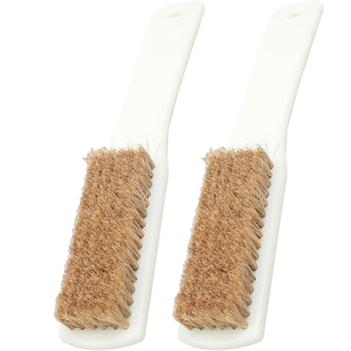 FAVOMOTO Bouldering Brush Stone Cleaning Brush with Natural Boar Bristle and Sturdy Handle for Rock Climbing and Boulder Hold Cleaning 2pcs Set